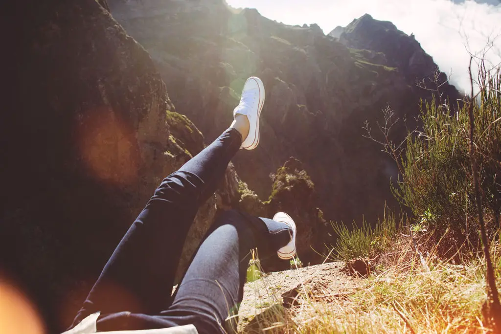 Photo: Enjoying sunset and landscape.