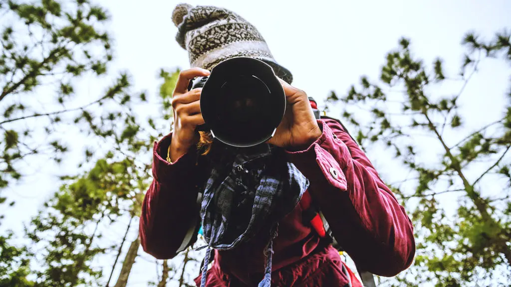 Photographer Photographing Nature