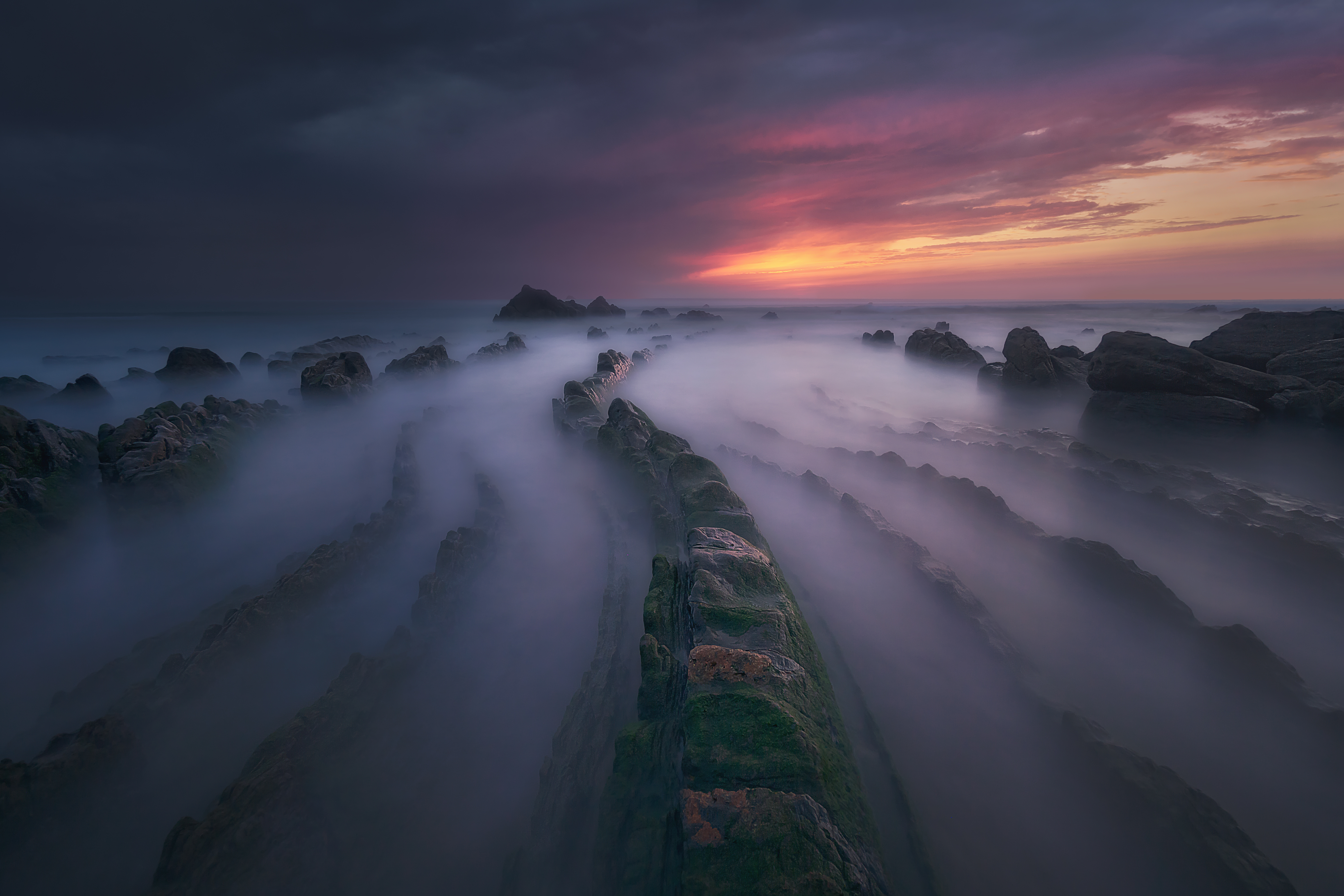 Foggy Long Exposure Beach